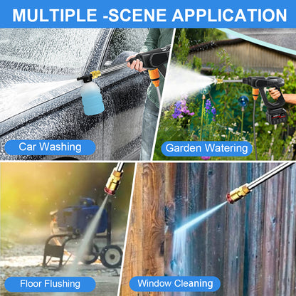 SailStar 75000KPa Wireless High - Pressure Washer - 2 Batteries & 8 - in - 1 Set