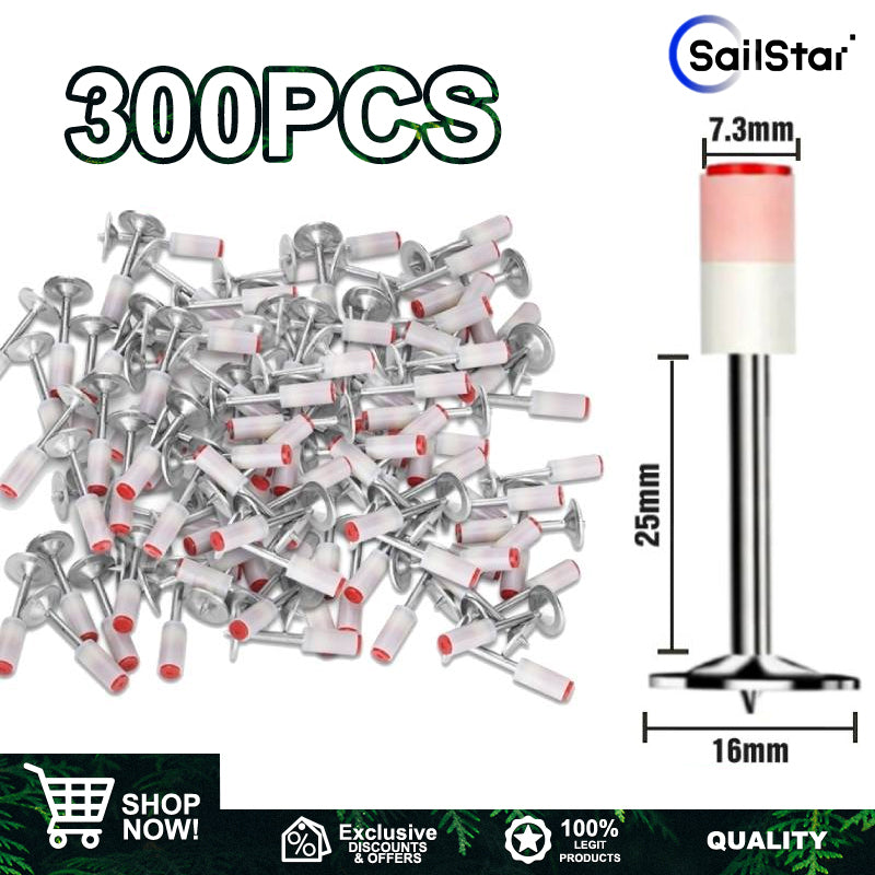 100Pcs Manual Steel Nails Steel Nail Gun Rivet Tool Accessories Nail Ceiling Round Nail fastening