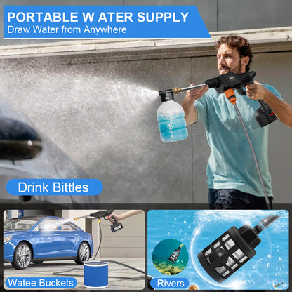 SailStar 75000KPa Wireless High - Pressure Washer - 2 Batteries & 8 - in - 1 Set