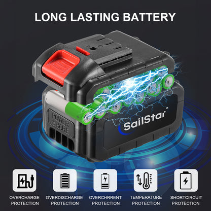 Sailstar 2 in 1 Electric Impact Wrench 8800N.M High Torque 688VF Lithium Battery Wrench & Screwdriver Dual Use