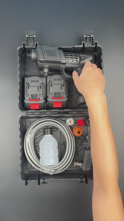 SailStar 75000KPa Wireless High - Pressure Washer - 2 Batteries & 8 - in - 1 Set